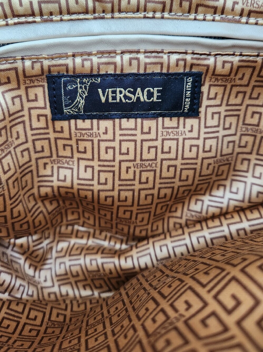 Versace Repeat Crystal Embellished Hobo Bag - Y2K - RARE - Picture 9 of 11